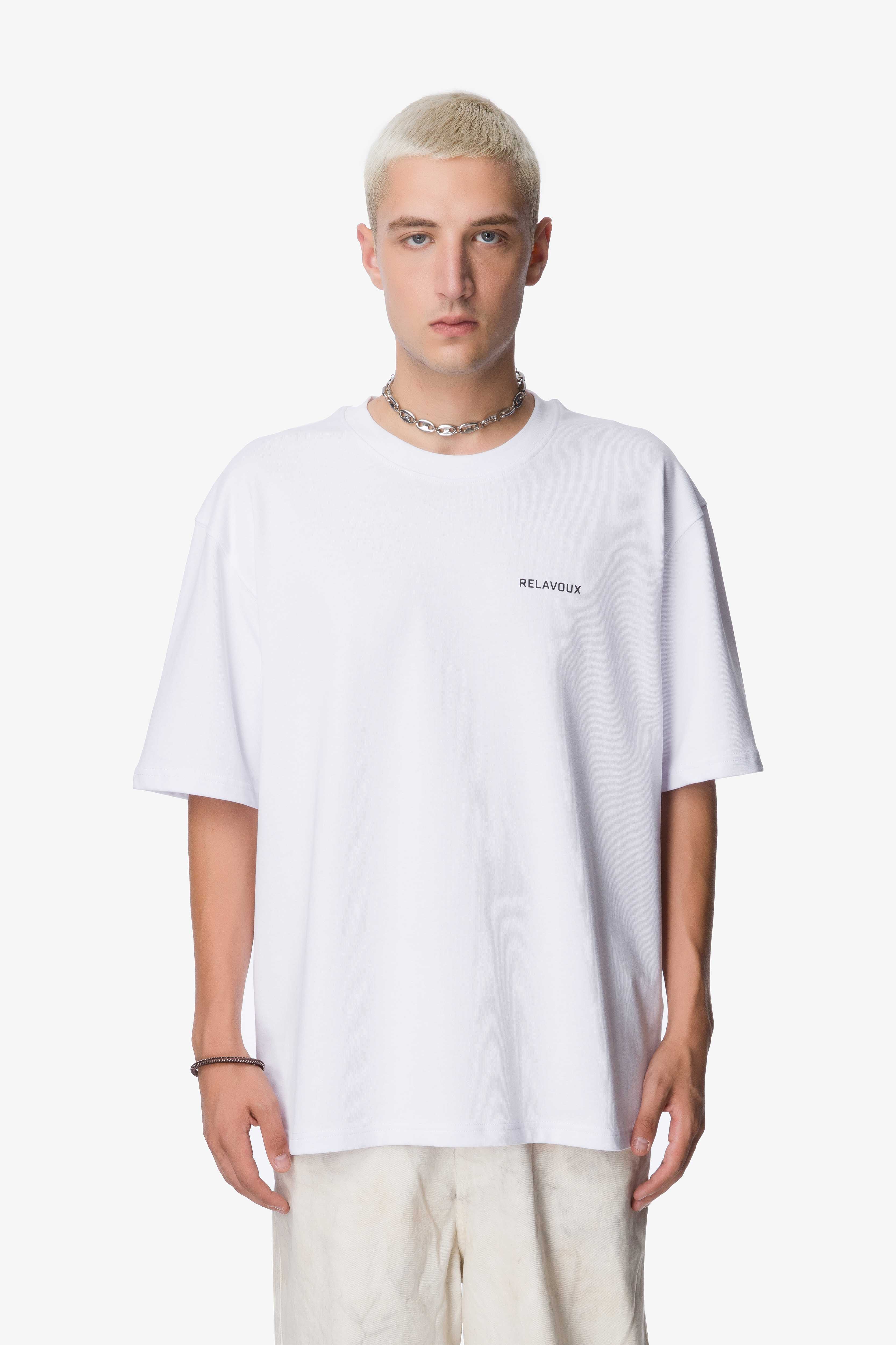 Unisex White T-Shirt by Relavoux!