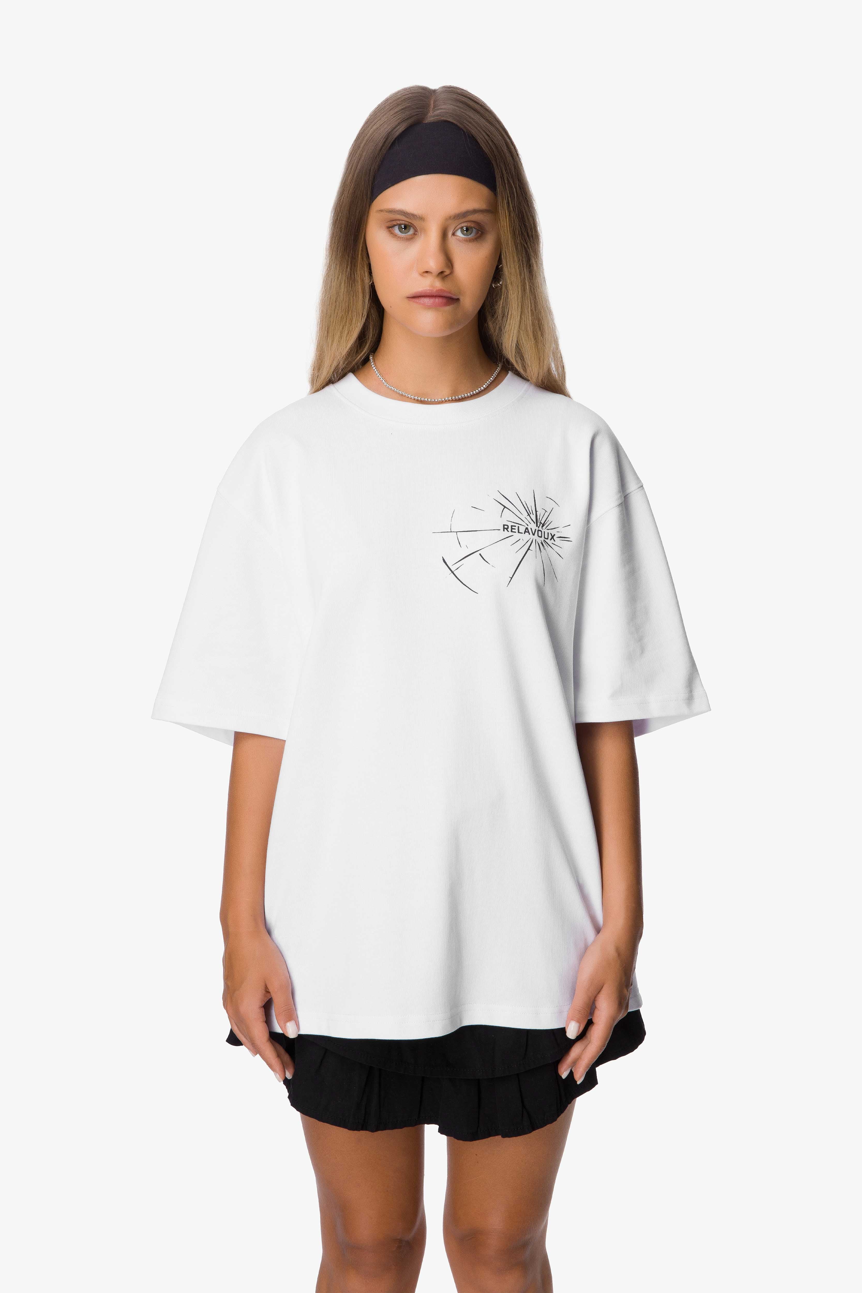 ◆2000Archives◆ LEAGUE OVERSIZED TSHIRT WHITE 2A25D2TS06WHO Los Angeles Tee in White - Legerou