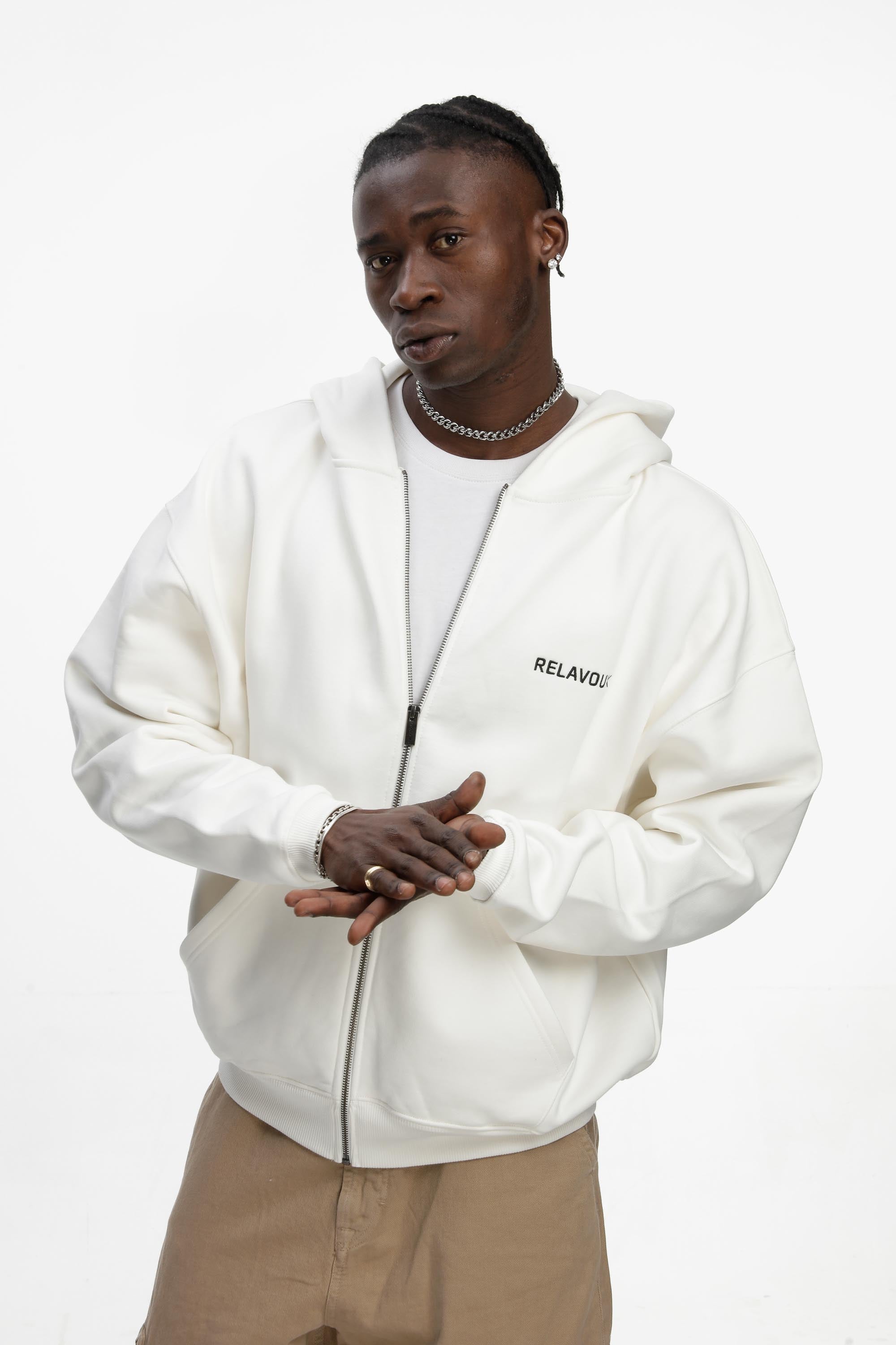 RLVX 2030 Off White Zip Jacket