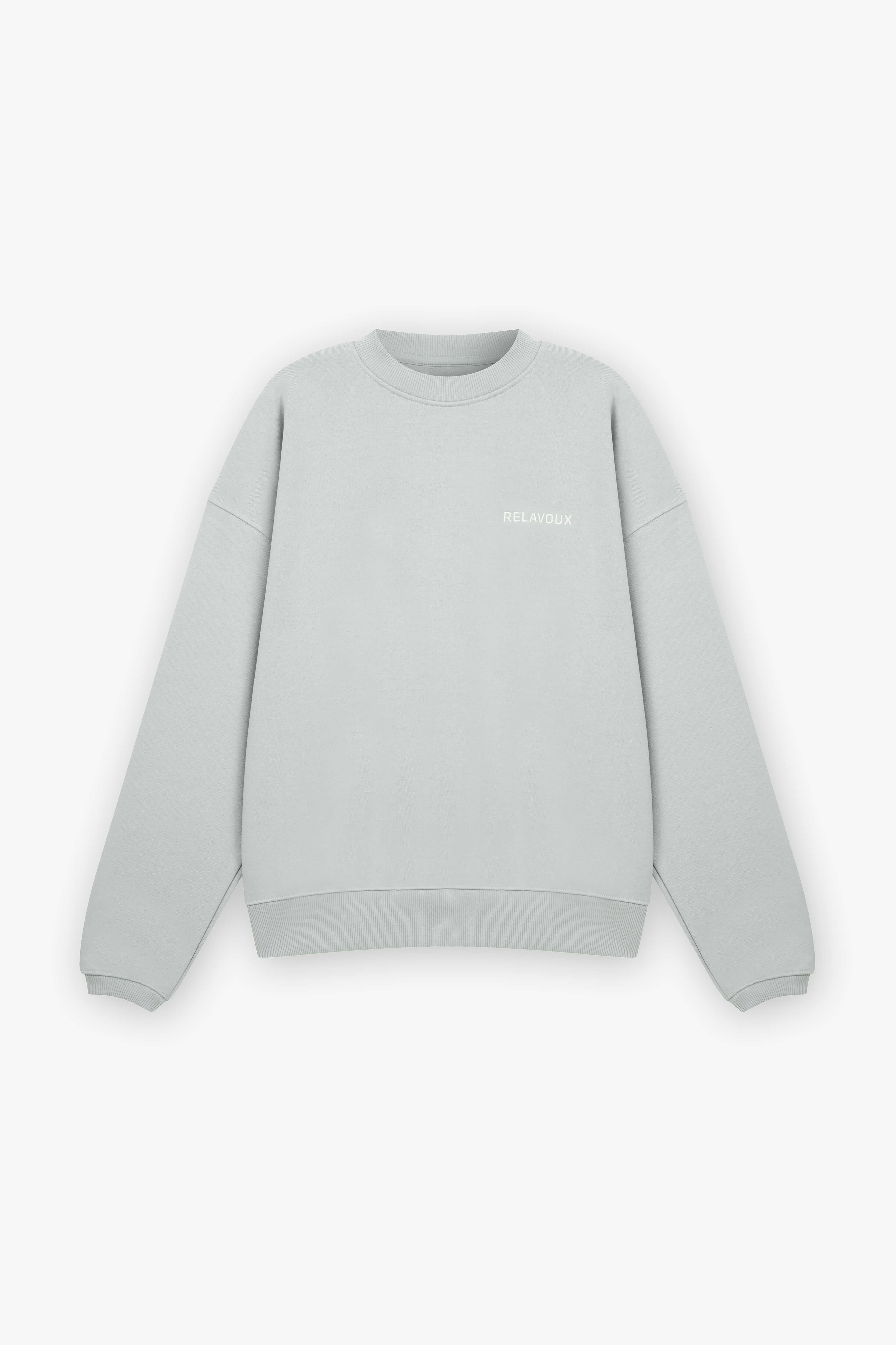 Grey Asymmetric Sweatshirts レギュラーサイズ SPOKE Sweatshirts - Grey Marl Men's Custom Fit Sweatshirts